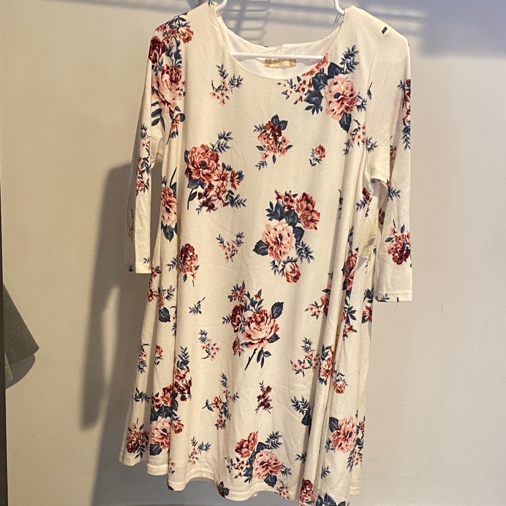Altar’d State Floral Ivory Dress
